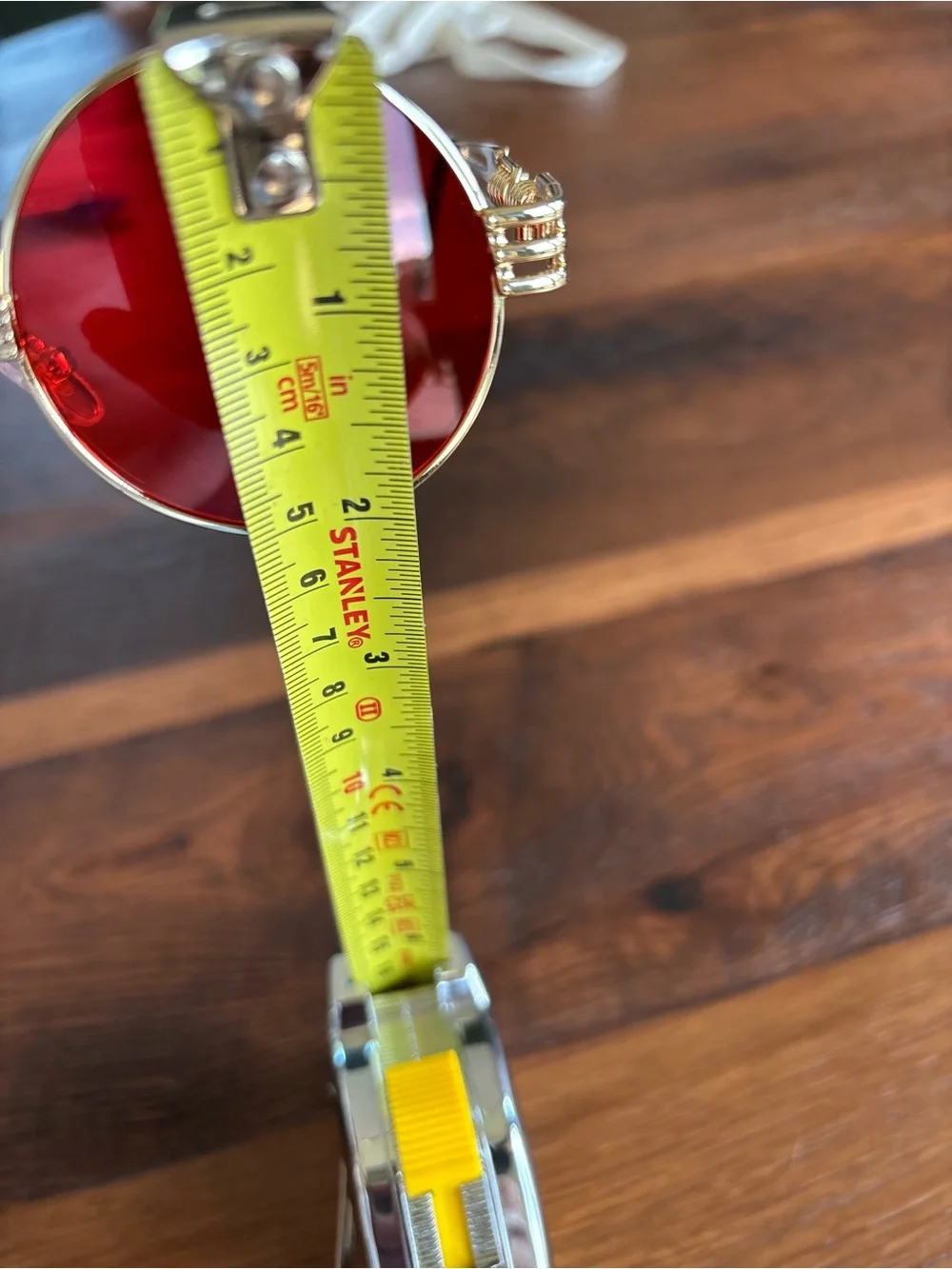 Steampunk Sun Glasses, Vintage Style Round Vibrant Red AIEYEZO, Halloween OS